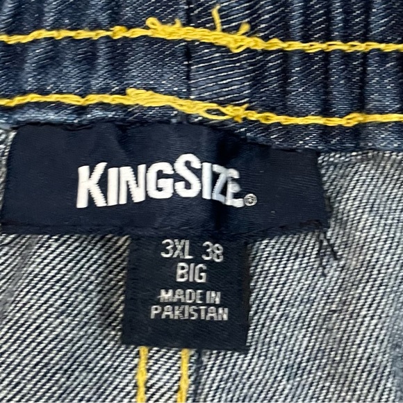 King Size Big & Tall Elastic Waist Pull On Men’s Jeans Sz 3XL 38 - Picture 3 of 11